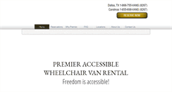 Desktop Screenshot of premiervanrental.com