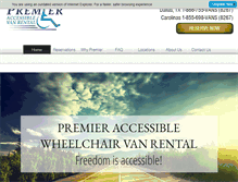 Tablet Screenshot of premiervanrental.com
